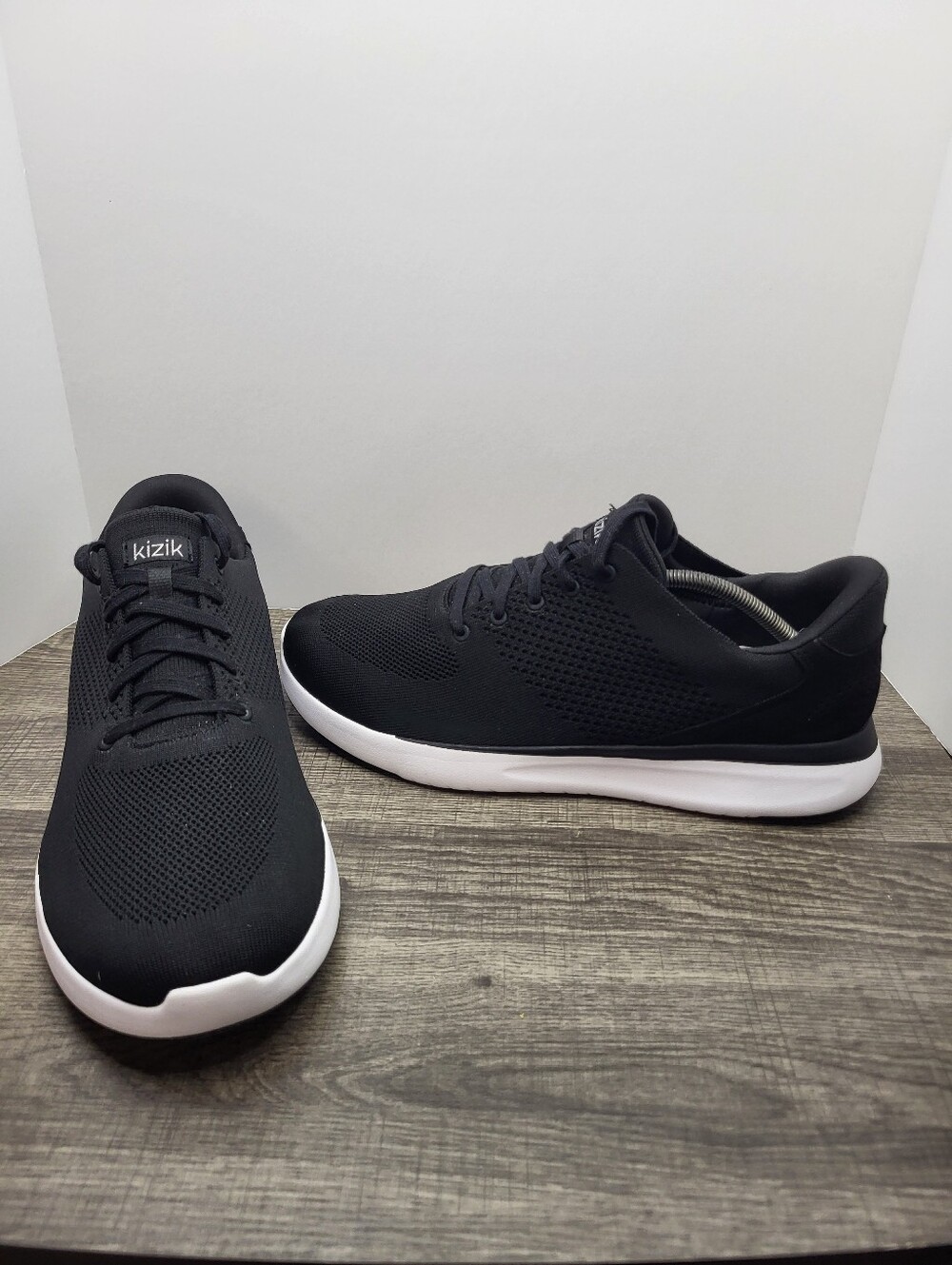 Kizik Lima Sneakers Shoes Black Casual Mens Size 13 X Wide
